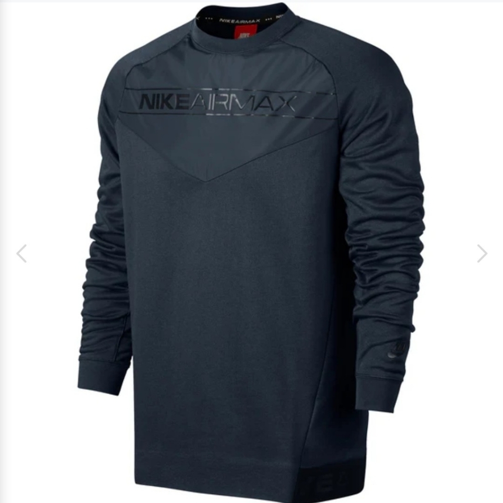 Mens Nike Air Max Long Sleeve Blue Sweatshirt Size Small